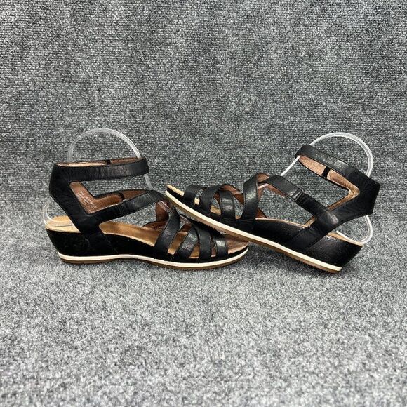 Dansko Veruca Gladiator Sandals Women's Size 8 Black Leather Strappy Comfort - Picture 7 of 13